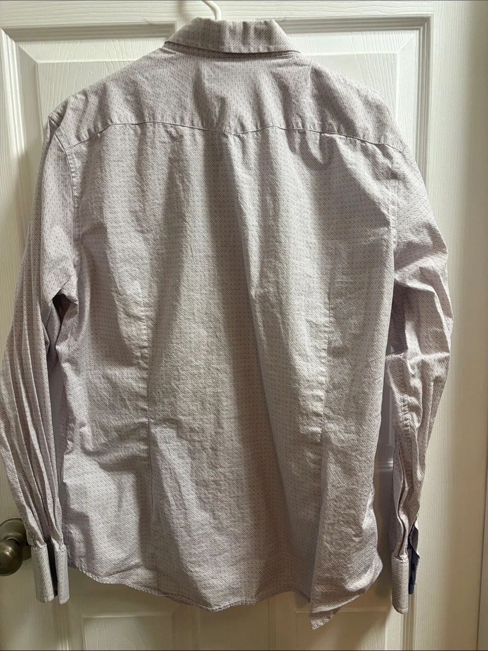 Banana Republic Men's Light Pink Button-Down Shirt with Chest Flaps